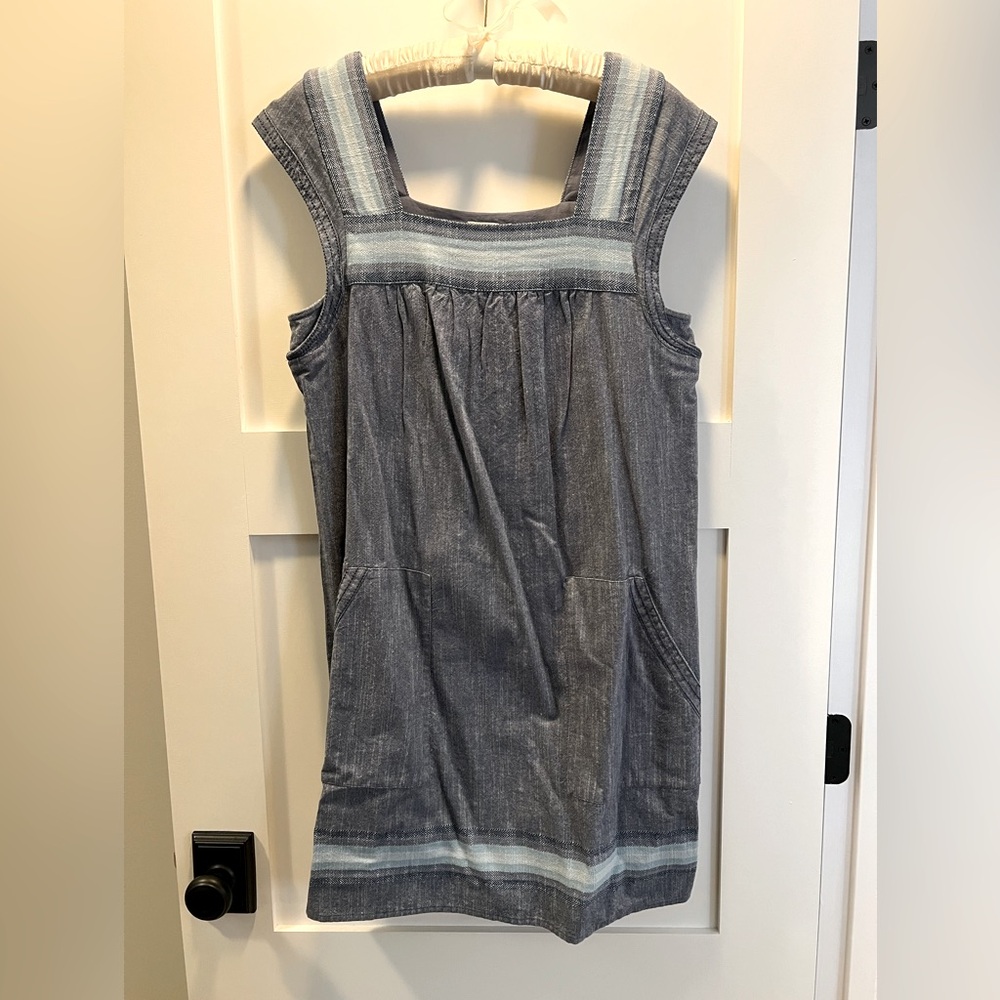 FAHERTY blue cap sleeve mini dress